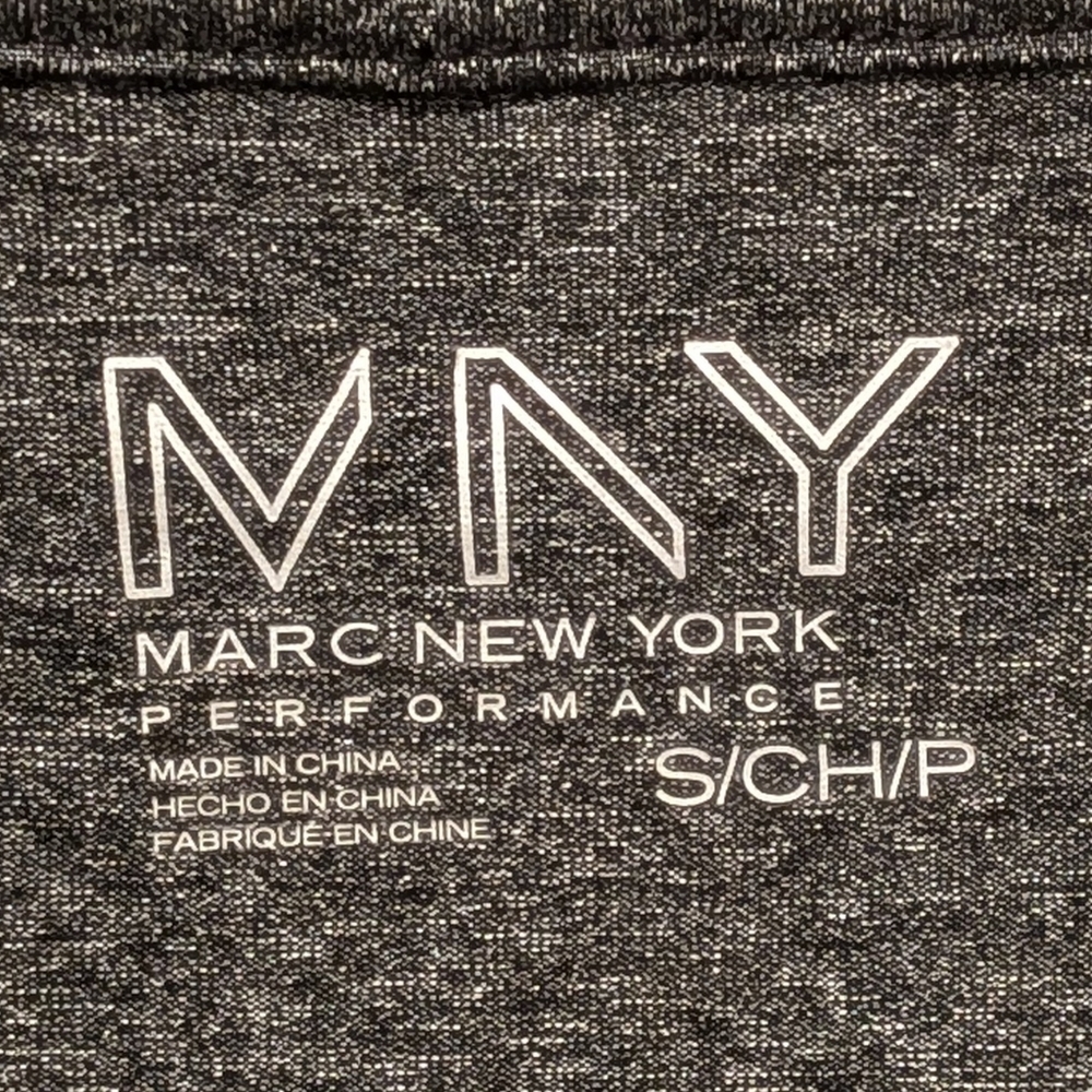 EUC Marc New York Performance S Marled Grey Stretch Fabric Yoga Sweater - Picture 4 of 6